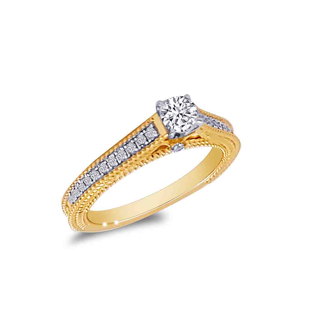Round Brilliant Cut Diamond Engagement Ring LR11665A